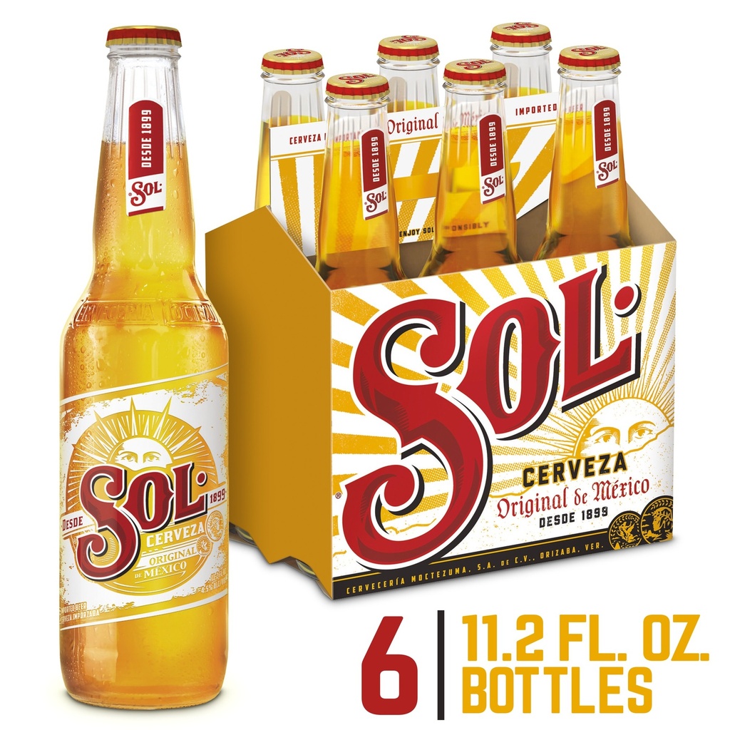 [9B4606] SOL CERVEZA 11.2OZ 6PK BOTTLES