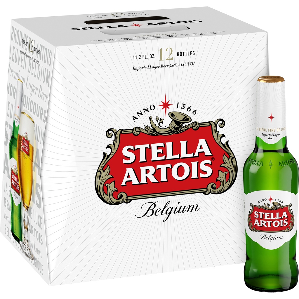 [721112] STELLA ARTOIS 11.2OZ 12PK BOTTLES
