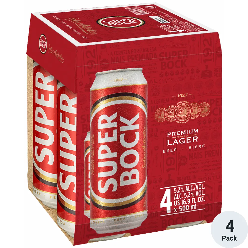 [9DC404] SUPER BOCK 16.9OZ 4PK CANS