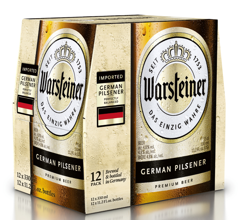 [170012] WARSTEINER PILS SUITCASE 11.2OZ 12PK BOTTLES