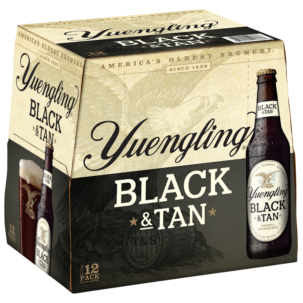 [711212] YUENGLING BLACK & TAN 12OZ 12PK BOTTLES