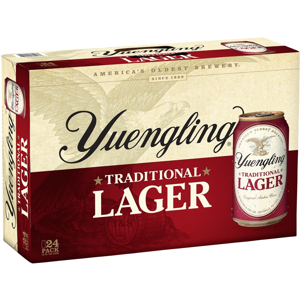 [9CC124] YUENGLING LAGER 12OZ C 1/24