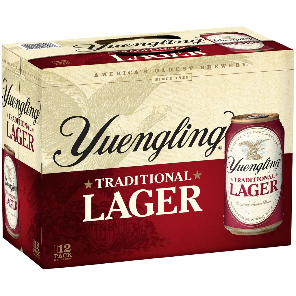 YUENGLING LAGER 12OZ 12PK CANS