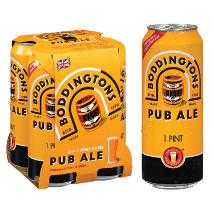[803204] BODDINGTONS ALE 16OZ 4PK CANS
