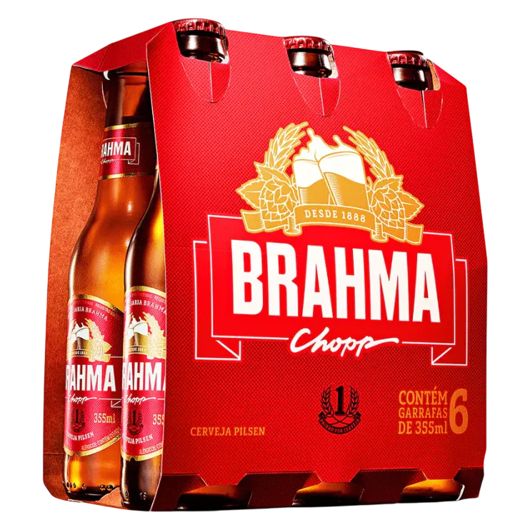 [809006] BRAHMA 12OZ 6PK BOTTLES