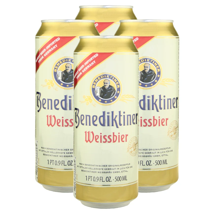 [238304] BENEDIKTINER WEIS 16.9OZ 4PK CANS