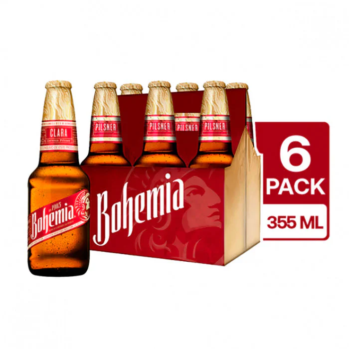 [681006] BOHEMIA 12OZ 6PK BOTTLES