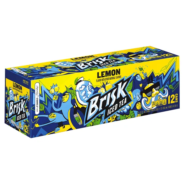 BRISK LEMON TEA 12OZ CN 2/12