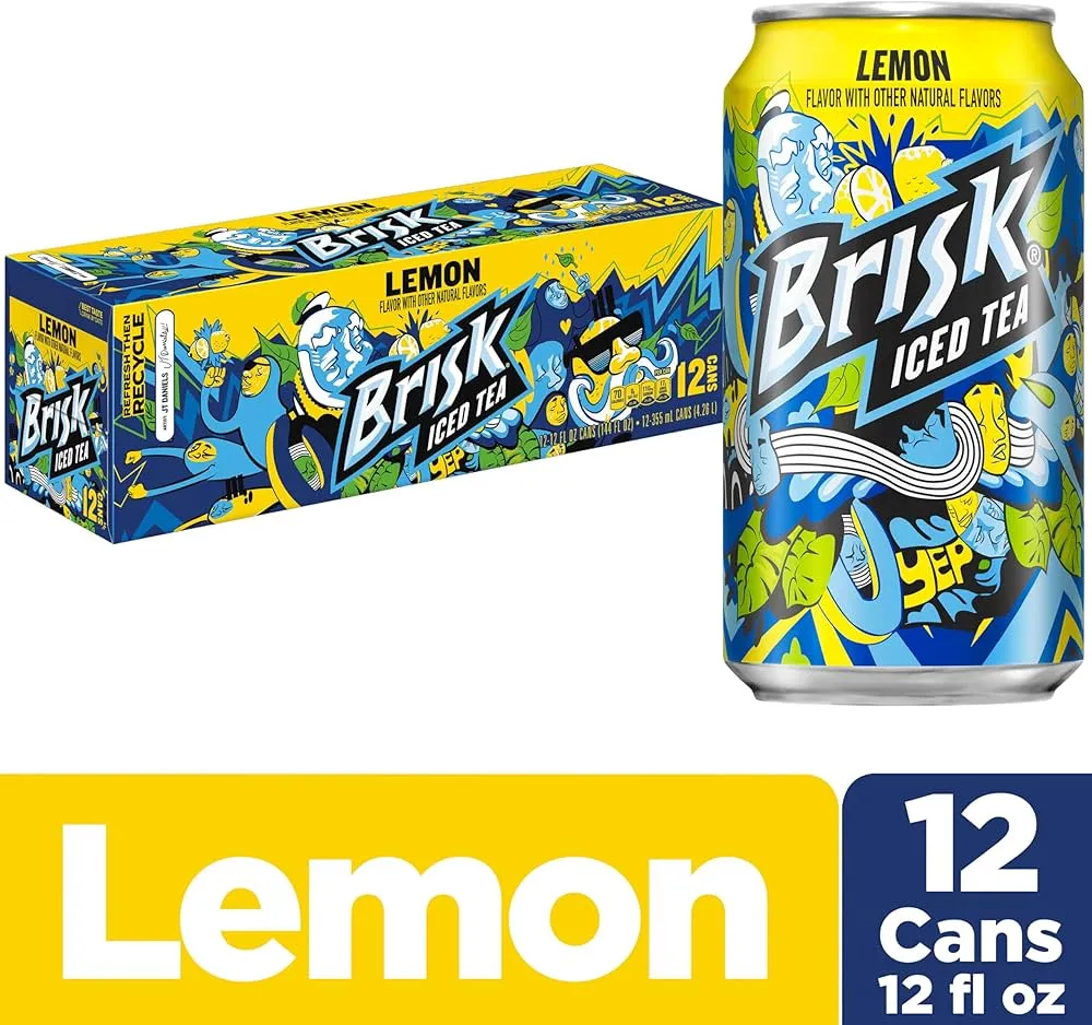 [289112] BRISK LEMON TEA 12OZ 12PK CANS