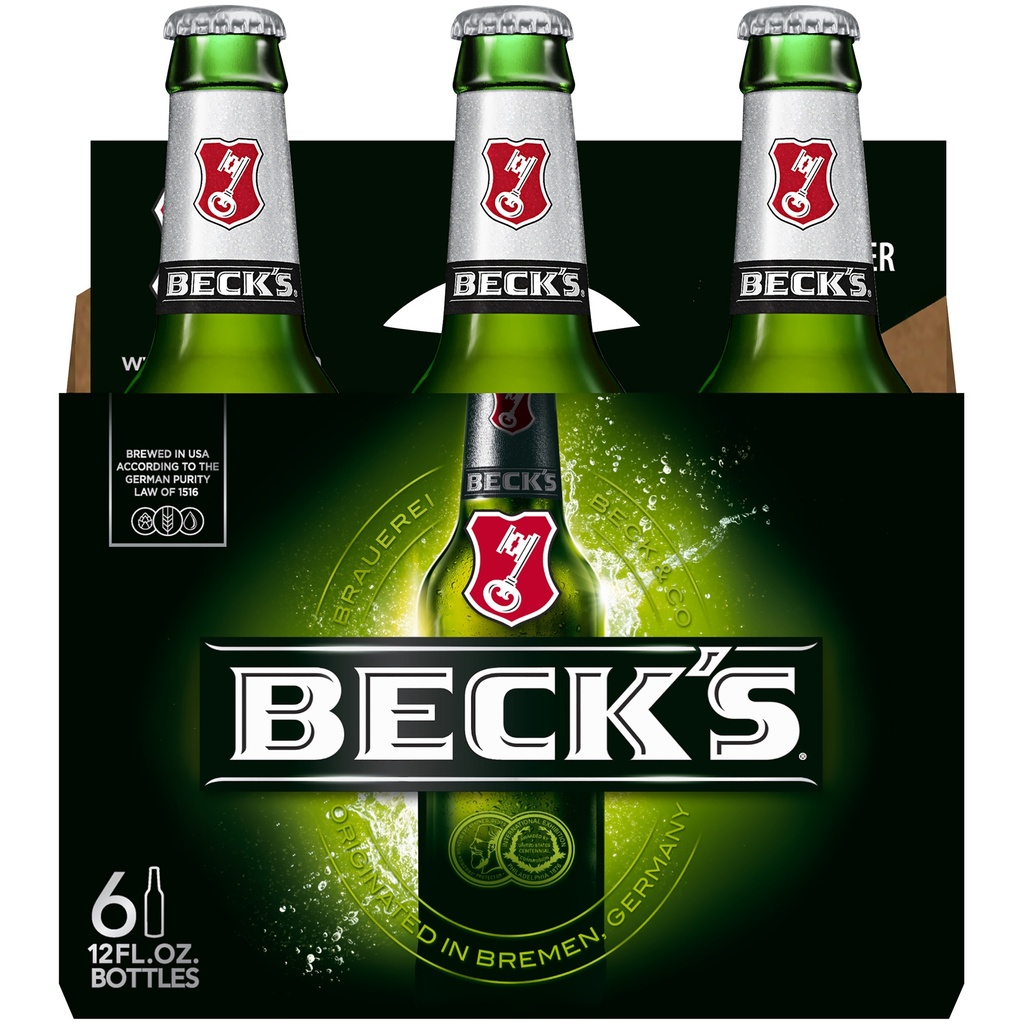 [143706] BECKS 12OZ 6PK BOTTLES