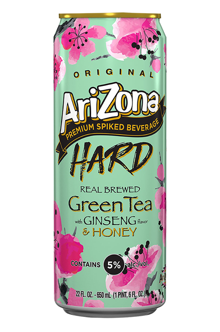 ARIZONA HARD GREEN TEA GINSENG  22OZ CAN