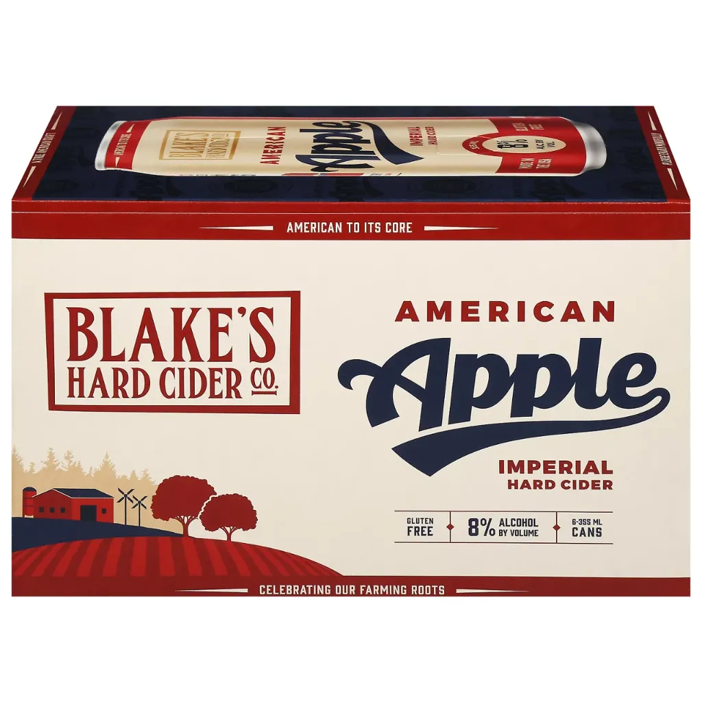 [630804B] BLAKE'S AMERICAN APPLE CIDER 19.2OZ 4PK CANS