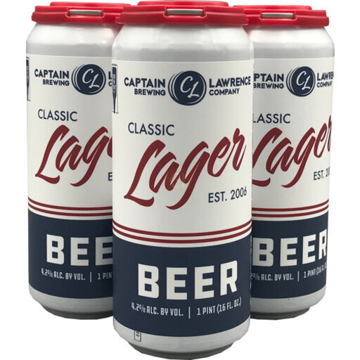 CAPTAIN  LAWRENCE LAGER 16OZ C 4 PACK