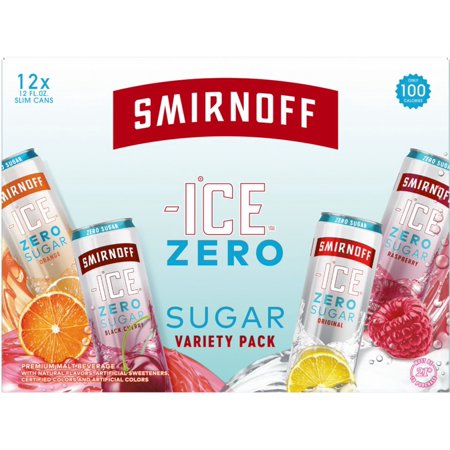 SMIRNOFF ICE V-PK ZERO 12OZ 12PK CANS