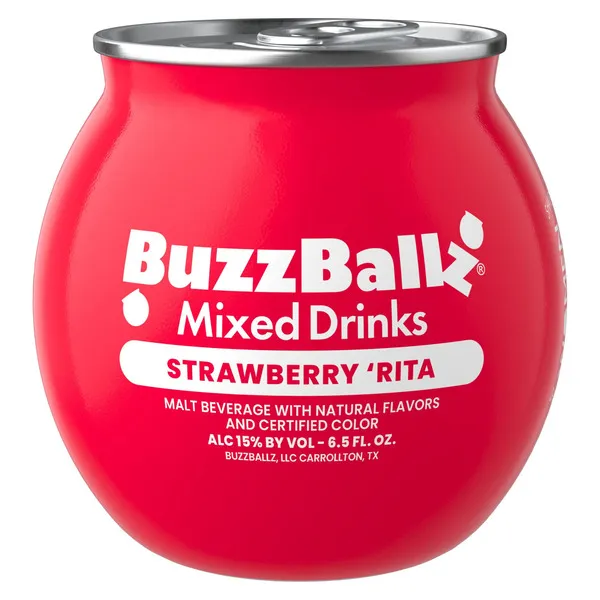 BUZZBALL STRAWBERRY 6.5OZ BOTTLE