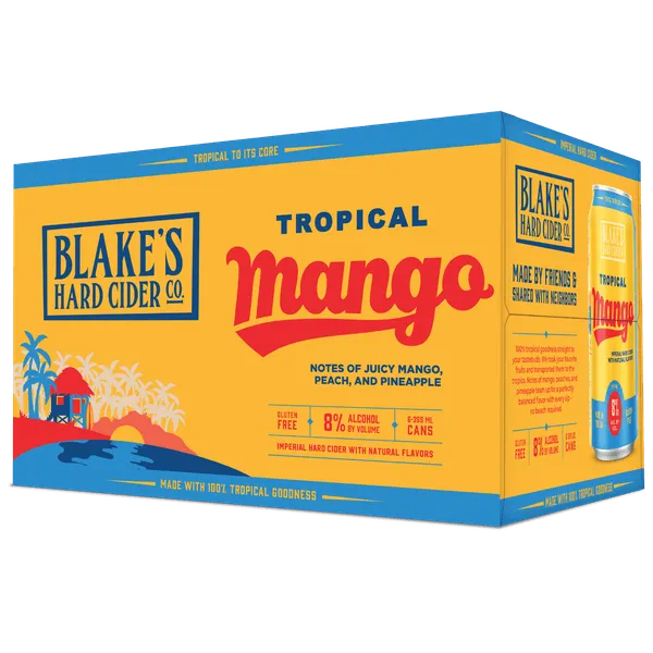 BLAKE'S TROPICAL MANGO CIDER 12OZ 6PK CANS