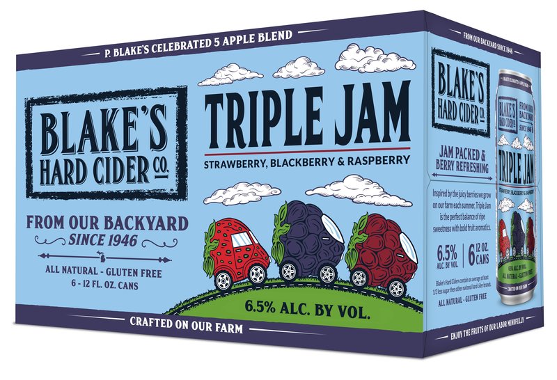 [047724] BLAKE'S TRIPLE JAM CIDER  12OZ 4/6