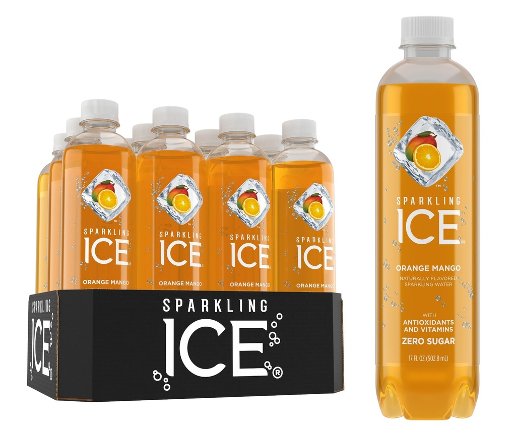 [9XJ012] SPARKLING ICE ORANGE MANGO 17OZ C 1/12