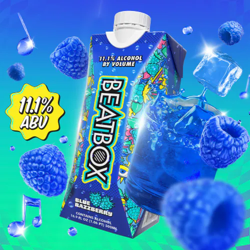[973206] BEATBOX BLUE RASB  16.9OZ B 1/12