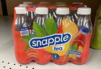 [8745K12] SNAPPLE RASPB PEACH 16OZ 12PK BOTLLE