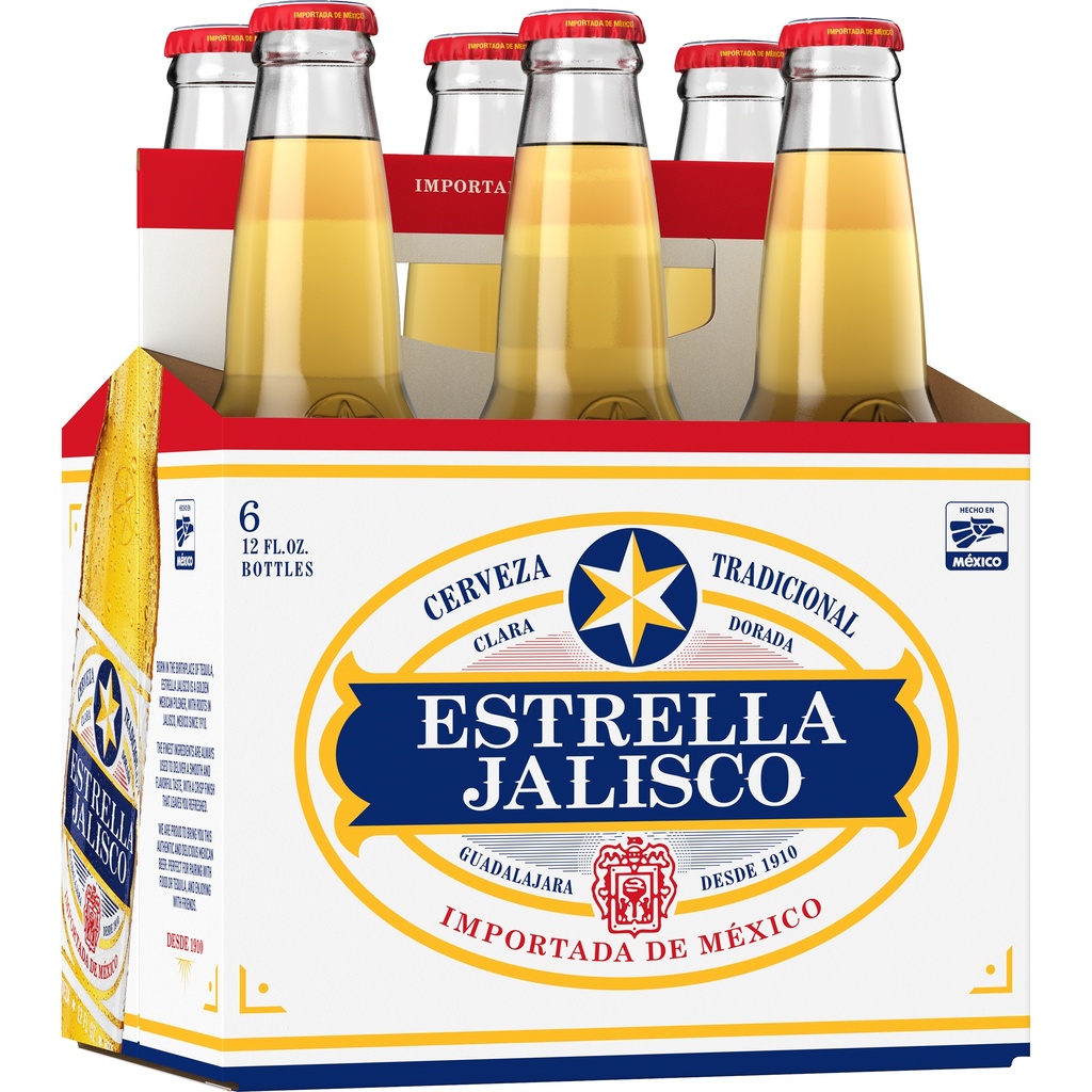 ESTRELLA JALISCO 12OZ 6PK BOTTLES 