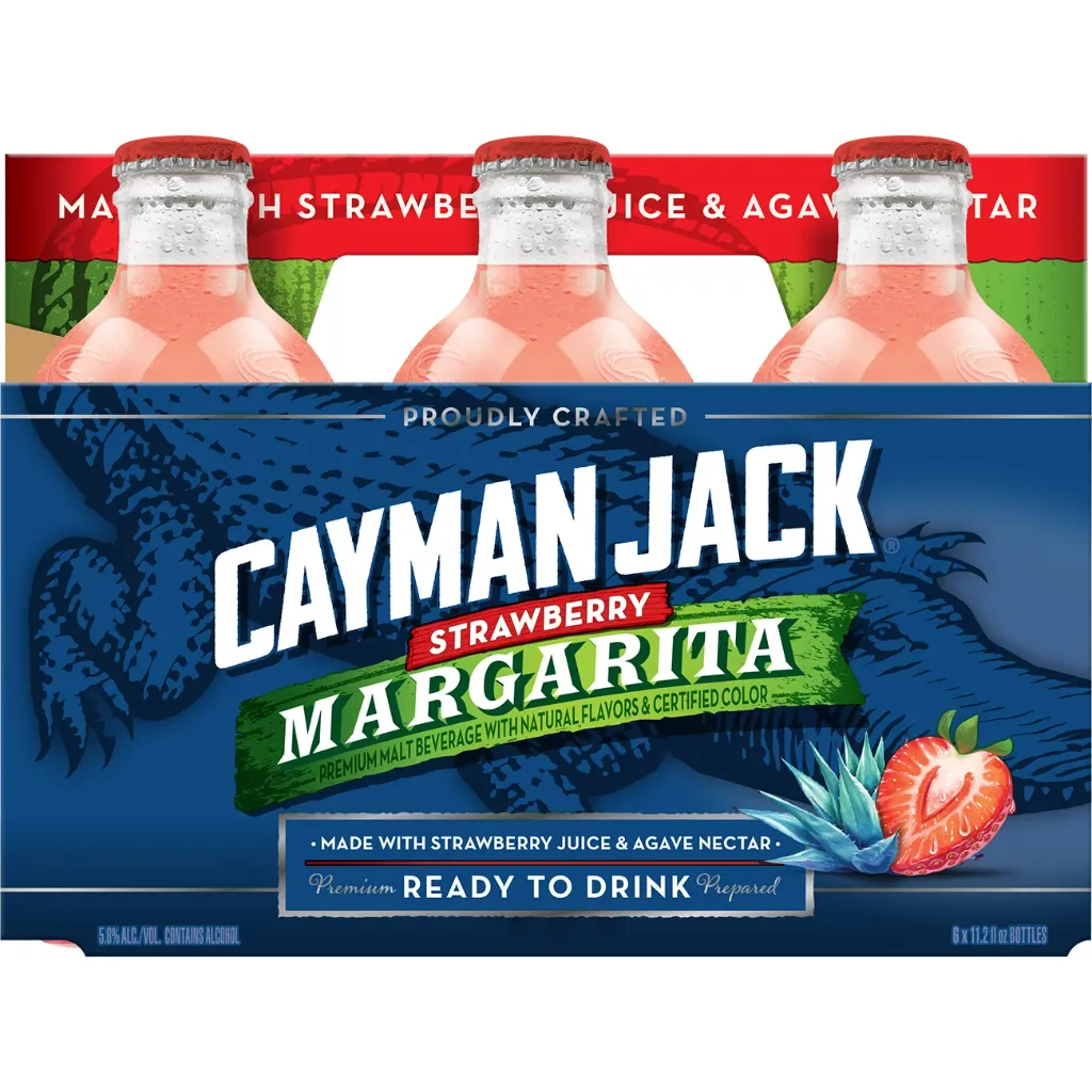 [189806] CAYMAN JACK MARGARITA STRAWBERRY  11.2OZ 6PK BOTTLES 