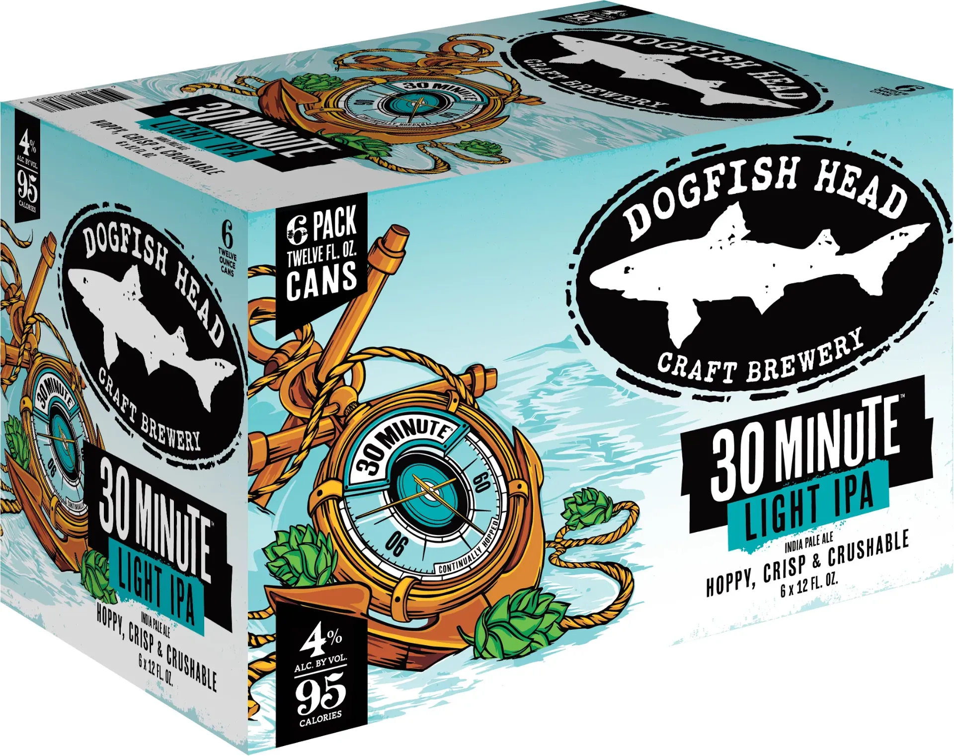 DOGFISH HEAD 30 MINUTE LIGHT IPA 12OZ CAN 4/6