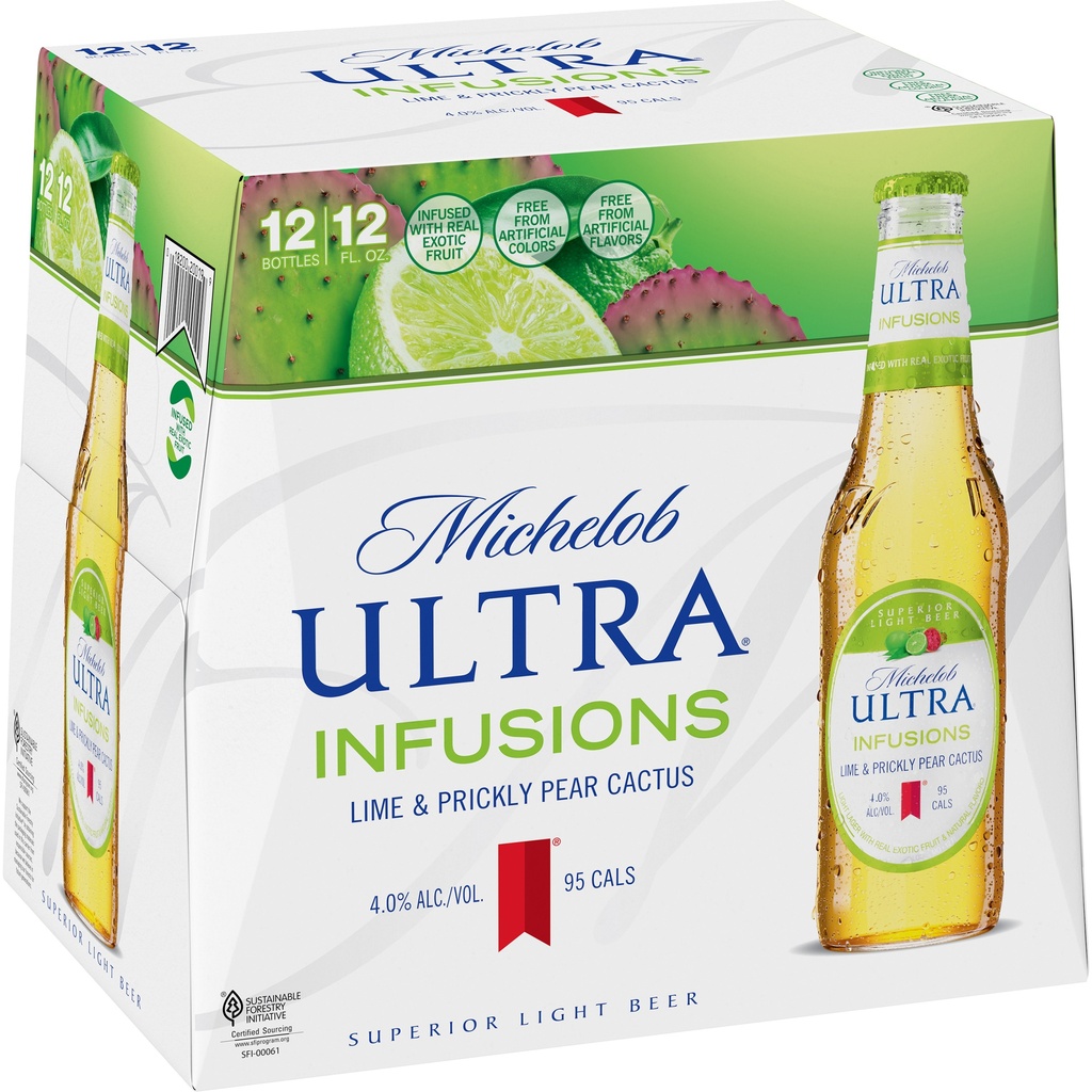 [451312] MICHELOB ULTRA CACTUS 12OZ 12PK BOTTLES 