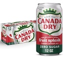 CANADA DRY CHERRY GIN FRUIT SPLASH ZERO 120Z CN 2/12 