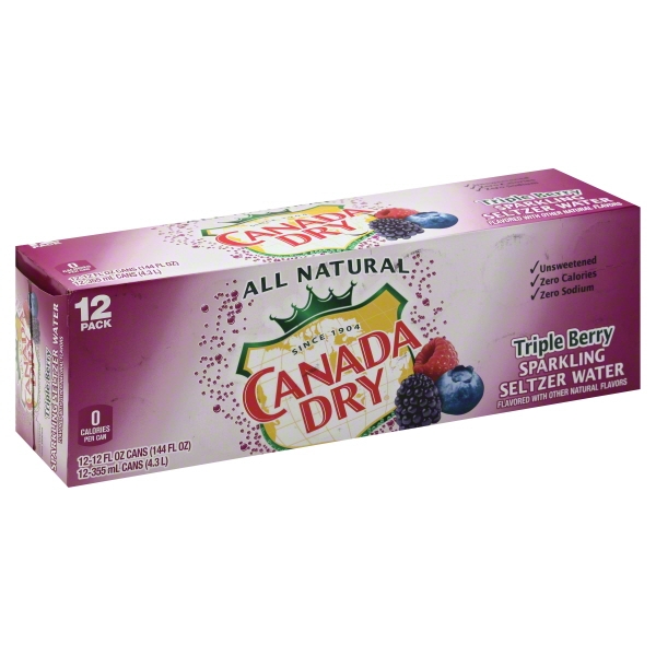 CANADA DRY SEL TRIPLE BERRY 120Z 12PK CANS 