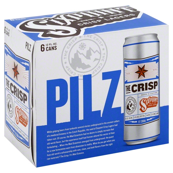 SIXPOINT THE CRISP PILZ 12OZ 6PK CANS