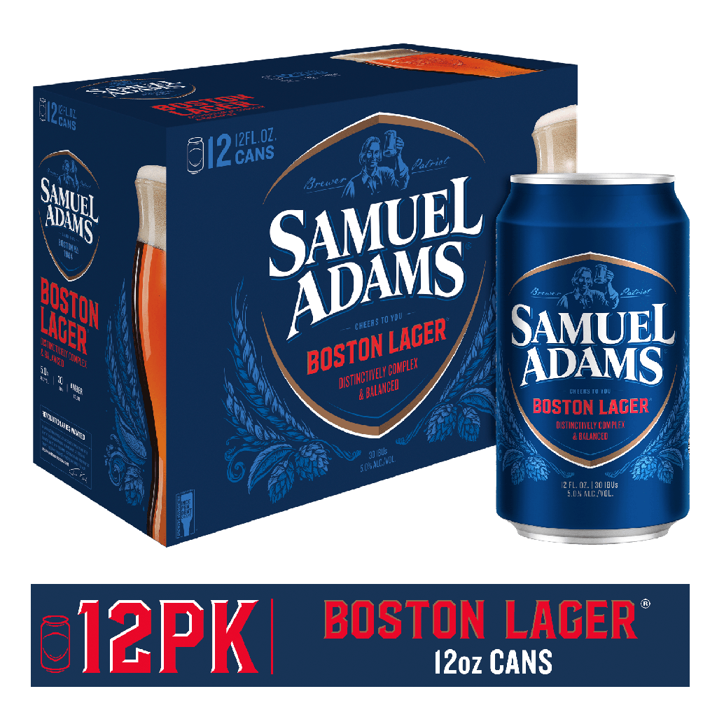 SAM ADAMS LAGER 12OZ CN 2/12