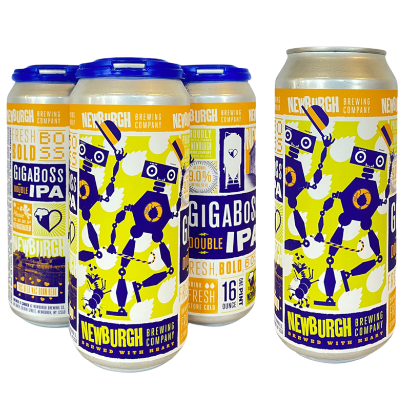 [0307001] NEWBURGH GIGABOSS IPA 16OZ CANS