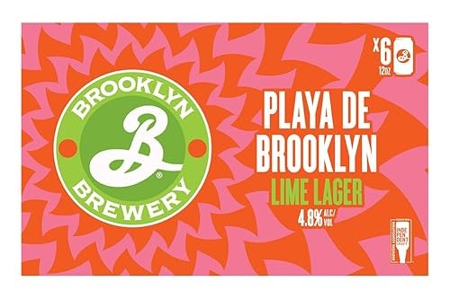 [50550024] BROOKLYN LIME LAGER 12OZ CN 4/6