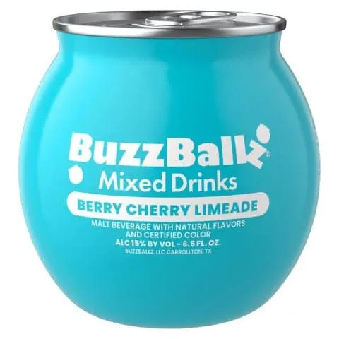 [8500211] BUZZBALL BERRY CHERRY LIMEADE 6.5OZ BOTTLE