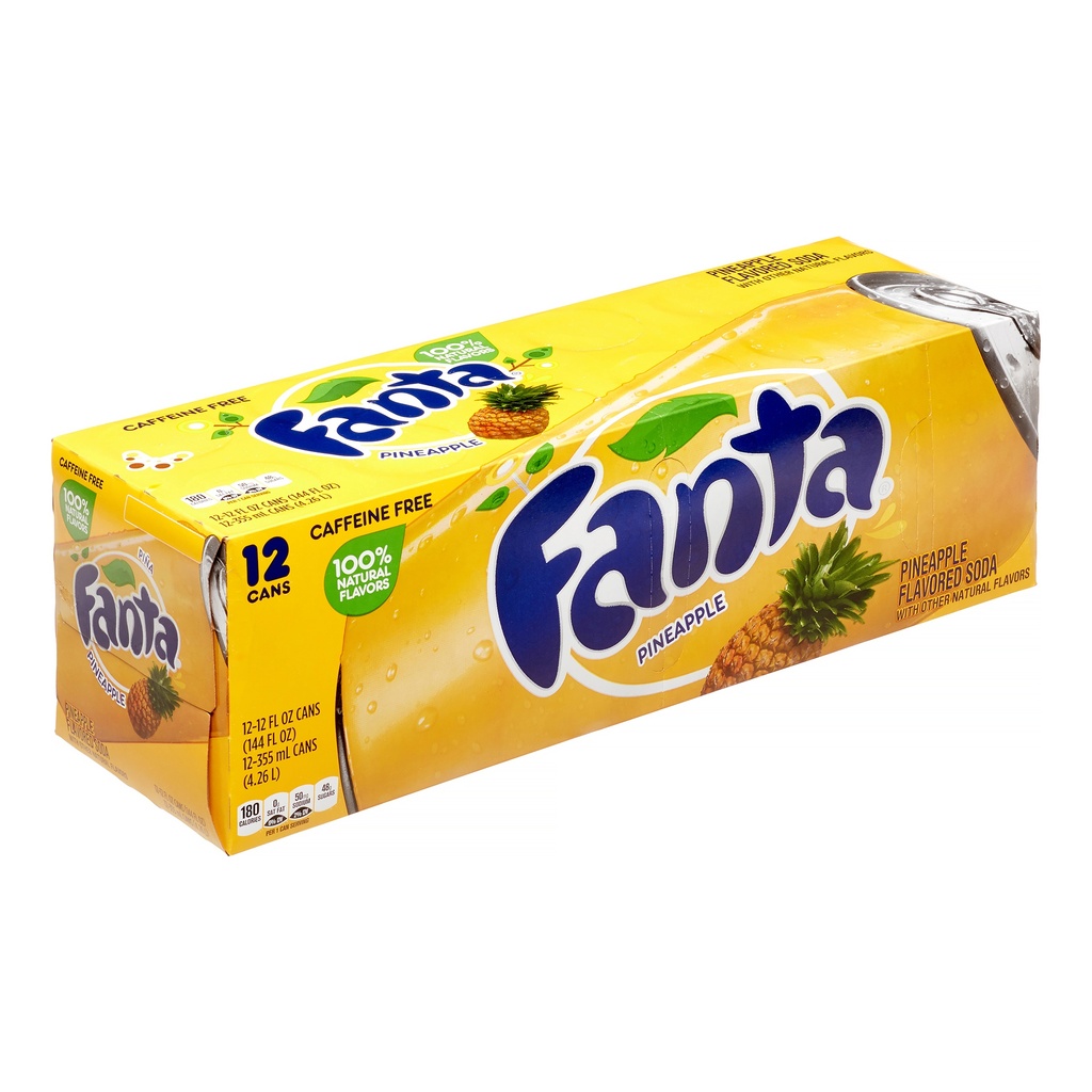 [166512] FANTA PINEAPLE 12OZ 12PK CANS