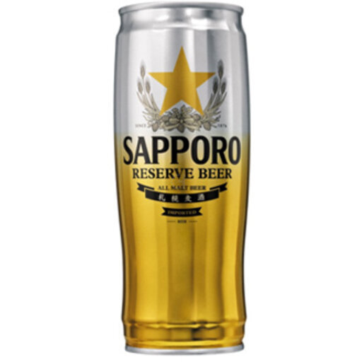 [650924] SAPPORO RESERVE BEER GOLD 22OZ CN 1/12