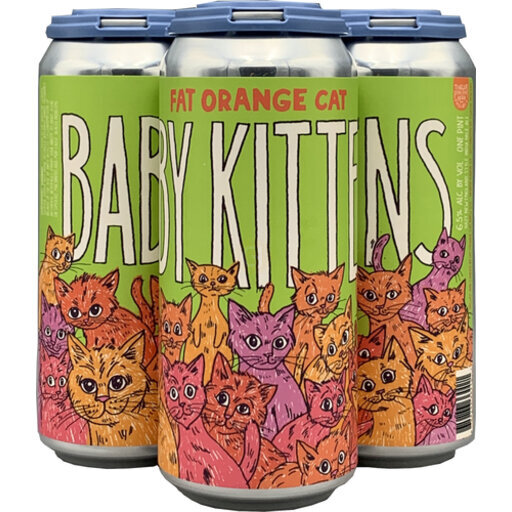 [442124] FAT ORANGE CAT BABY KITTENS  16OZ CN 6/4