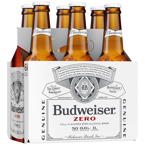 BUD ZERO 12OZ 6PK BOTTLES