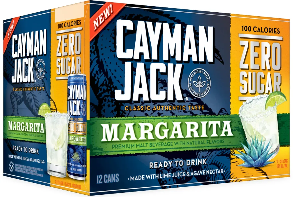 [CJ188124] CAYMAN JACK MARGARITA PACK ZERO 12OZ CAN 2/12
