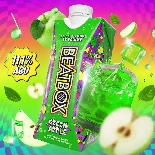 [860010612] BEATBOX GREEN APPLE 16.9OZ B 1/12