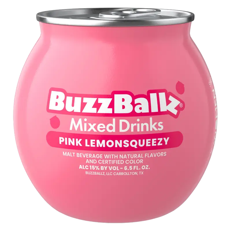 [317601] BUZZBALL PINK LEMON 6.5OZ BOTTLE
