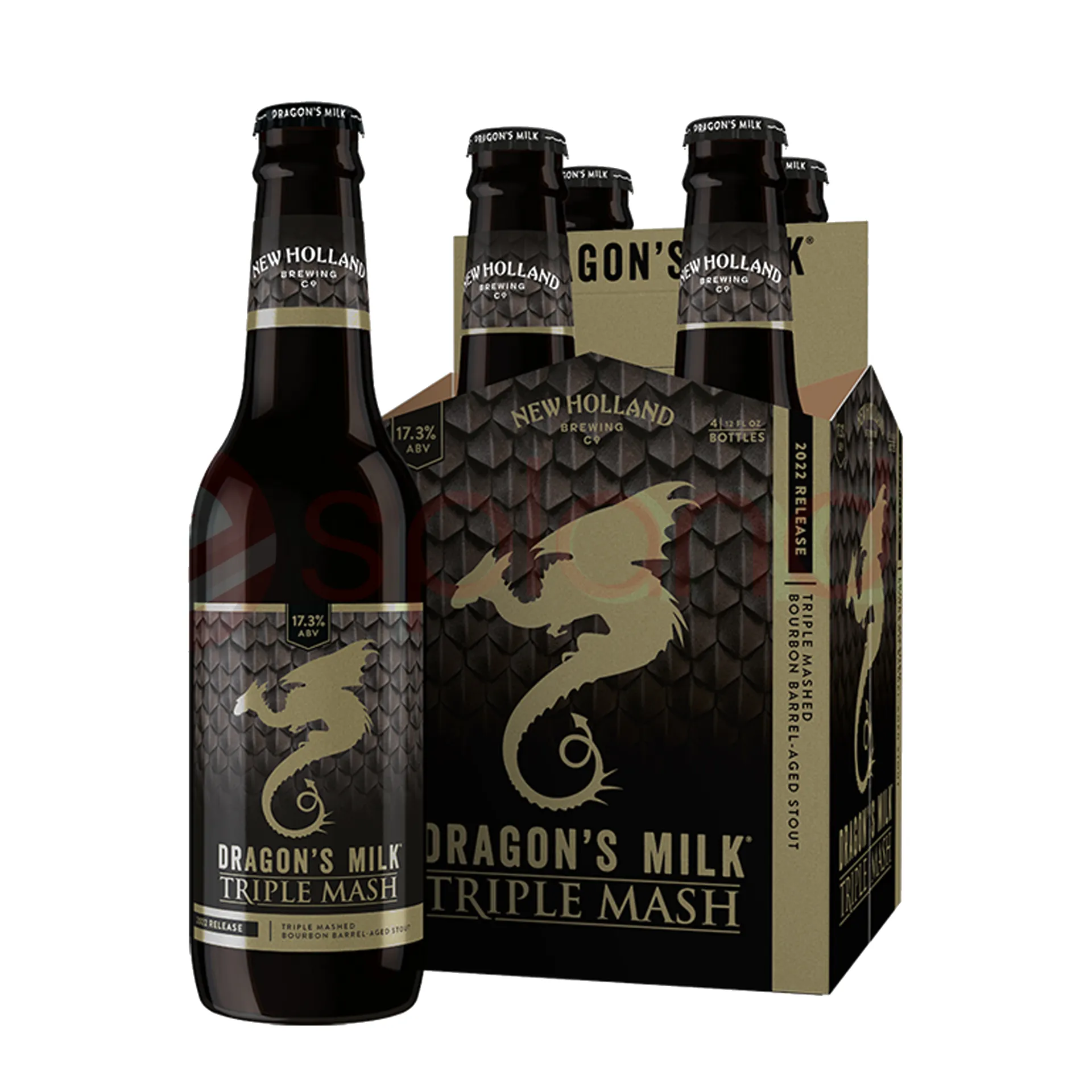 [24403] DRAGON'S MILK TRIPLE MASH 12OZ 4PK BOTTLES